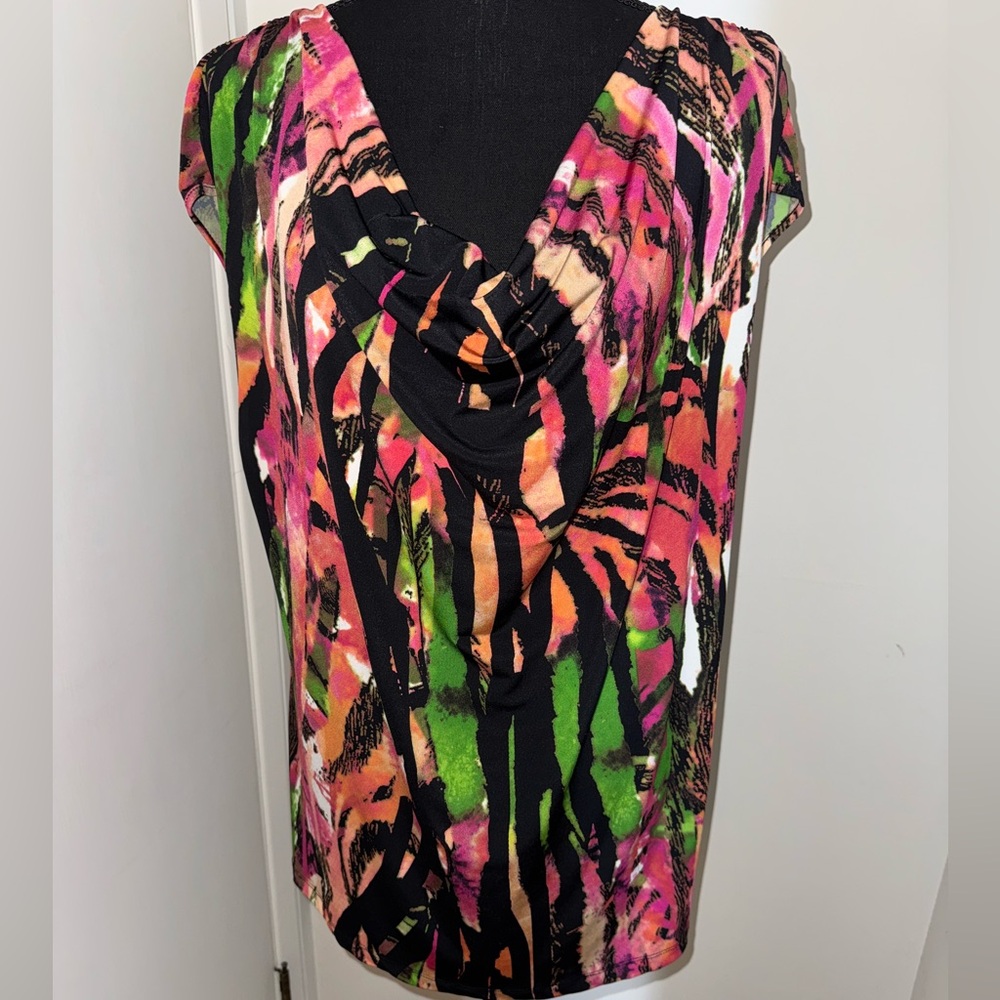 Size XL Calvin Klein Cowl Neck Sleeveless Blouse